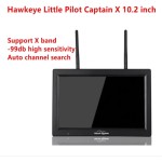 Original Hawkeye Little Pilot X 10.2 Inch 10' Dual 5.8G 1000lux Monitor DVR/HDMI Support X Band/-99db Sensitivity 4.9G 6G
